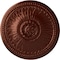 Ekena Millwork Bailey Ceiling Medallion (Fits Canopies up to 4"), Hand-Painted Antique Copper, 18 1/8"OD x 3/4"P CM19BIACS - alternate 1